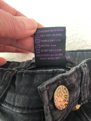 Girl's Black Rubee Denim Stretch Jeans Size 6 - Picture 7 of 7