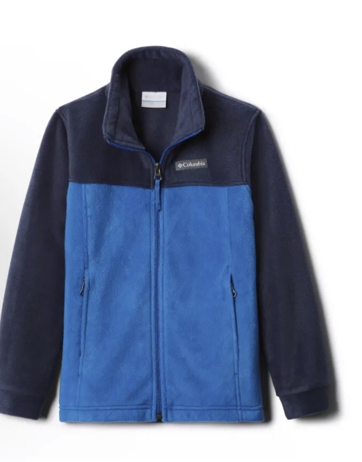 COLUMBIA Big Boys Steens Mountain Fleece Jacket Size-M Color Blue Indigo