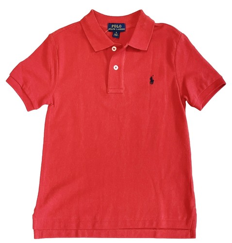 トップス polo Ralph Lauren POLO RALPH LAUREN Size L (14/16) Navy Waffle Knit Shirt Red Logo