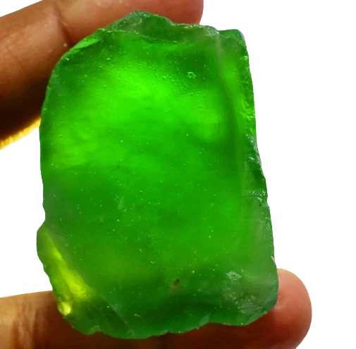 Muestra de fluorita colombiana verde natural de 421,70 quilates faceta áspera calidad AAA+ Foto 2 de 4