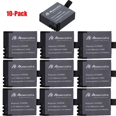 3.7V 1400mAh SJ4000B Li-ion Battery For Sports Camera SJ6000 SJ4000 SJ7000 M10