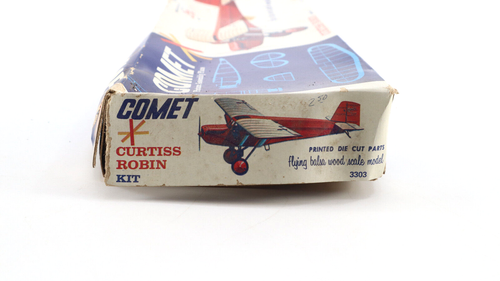 Vintage Curtiss Robin Flying Balsa Wood Airplane by Comet - Picture 3 of 12