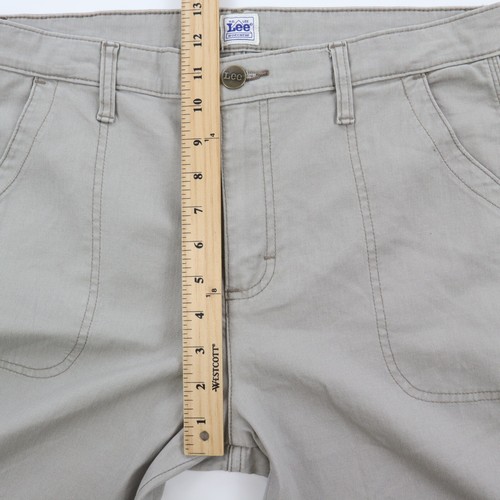 LEE Workwear Pantalón Carpintero Mujer 12 M Relajado Recto Taupe Beige Espiga - Imagen 7 de 11