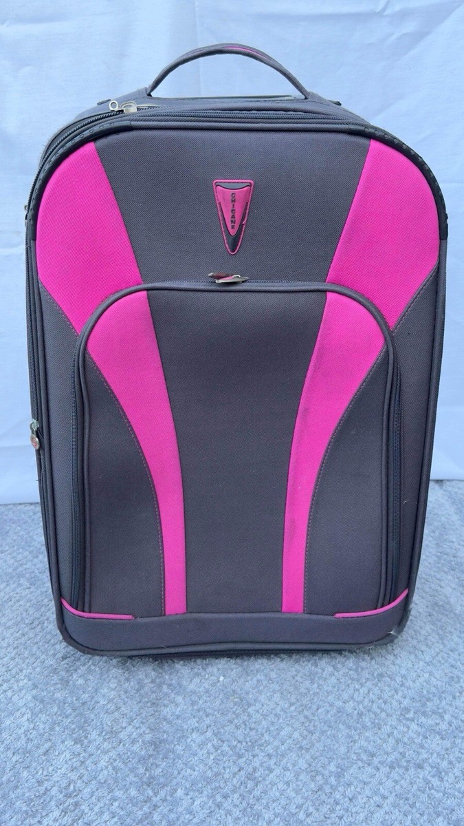 Chicane Medium Black And Red Suitcase UK