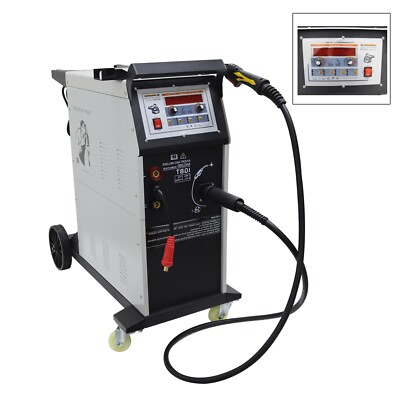 220V Aluminum-iron Welding Machine MIG-280 Inverter Pulse Welding Tool w/Wheels