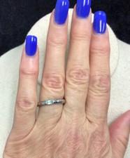 Vintage Sterling Silver 925 Green Quartz Ring Sz 7.25 P438