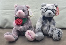 TY GRANDMOTHER & GRANDFATHER SET 2004 BEANIE BABIES  TY EXCLUSIVE -