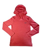 Dri Fit Nike Kids Girls Long Sleeve SZ M Hoodie Pullover Pink Active wear Top