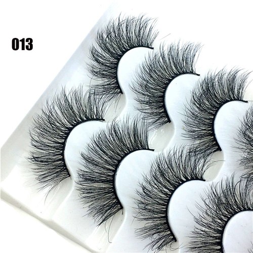 Long Handmade False Eyelashes 6D Faux Mink Hair Eye Lash Extension Crisscross - Picture 10 of 18