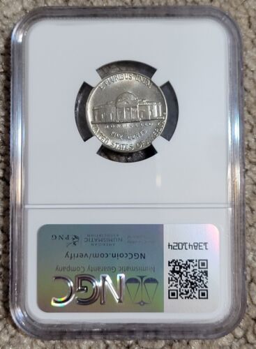 1960 D NGC 5C JEFFERSON NICKEL NGC VALUE IS $130.00 BEAUTIFUL COIN WITH LUSTER - Picture 3 of 4