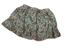 Sonoma Girls Green Floral Skirt Size 5