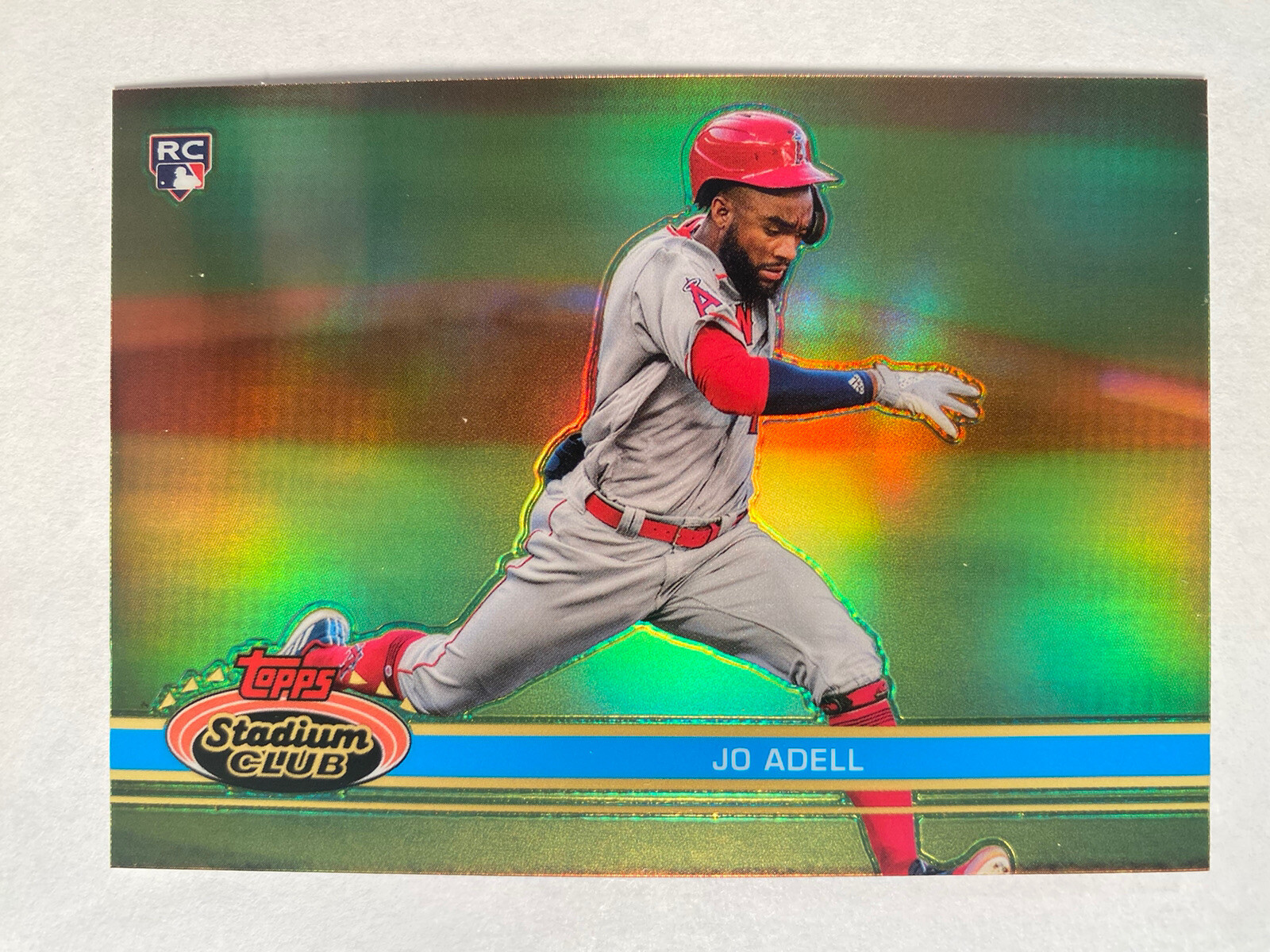2021 Topps Stadium Club Chrome 1991 Variation Jo Adell Refractor Rookie Angels