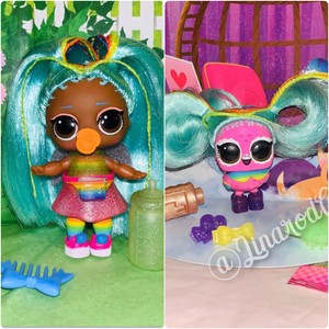 lol hair goals rainbow raver