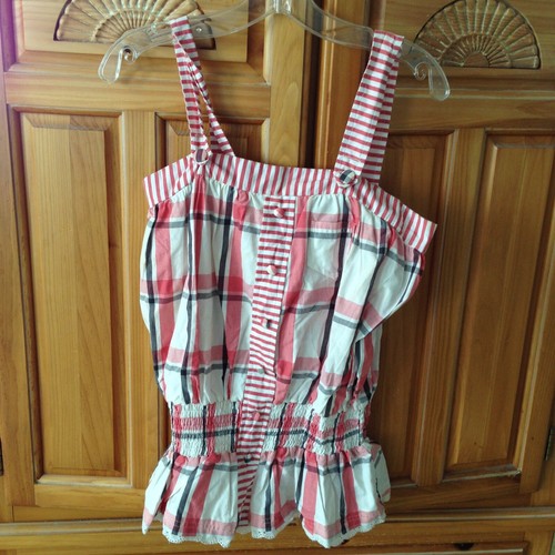 Element Plaid camisole top Elastic Waist by element size Small - Picture 2 of 7