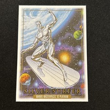 2024 Marvel Masterpieces Platinum ‘92 Silver Surfer Canvas #90