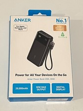 Anker 20,000 mAh 30W Digital Display Portable Charger Battery Power Bank