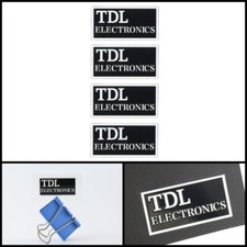TDL Electronics logo badge Sticker Decal DIY waterproof 40mm 1.57" X20mm 0.78"