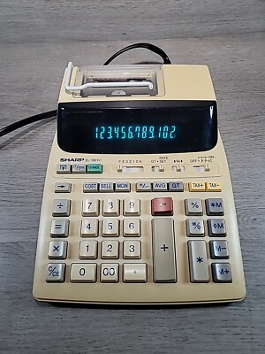 #ad Calculator EL 1801V 12 Digit 2 Sharp Color Printing Adding Machine Electronic $18.95