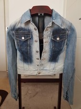 Just Cavalli Jacket Denim Jeans Coat Size S