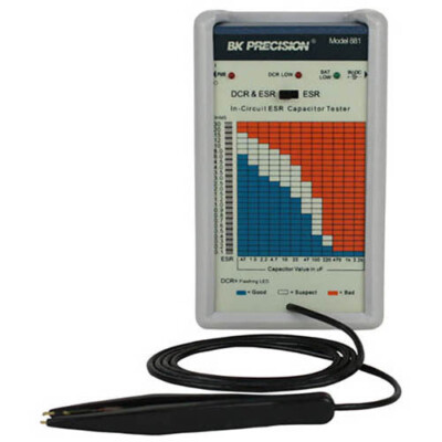 BK Precision 881 In-Circuit ESR and DC Resistance Capacitor Tester
