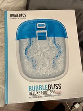 homedics bubble bliss deluxe foot spa with heat