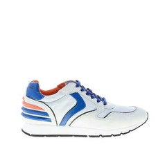 VOILE BLANCHE scarpe uomo Sneaker Liam Power camoscio tessuto decolorato bianco
