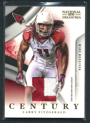 Larry Fitzgerald 2009 National Treasures Game Used Prime Jersey Patch NFL /50