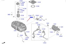 KIA NIRO MK2 Sistema de Combustible Montaje Goma 31125AT600 NUEVO GENUINO