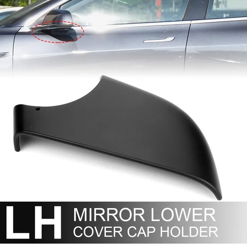 Left Side Driver Door Mirror Lower Cover Base Holder For 2017-2024 Tesla Model 3
