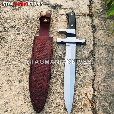 Handmade Loveless Style Big Bear Sub-Hilt Fighter Full Tang Knife