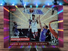 2021-22 Donrus KEVIN PORTER JR. Franchise Features Holo Pink Laser #24 Rockets