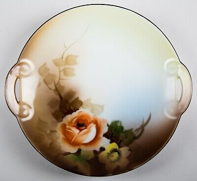 Noritake Hand Painted Handled Plate Vintage Porcelain Made in Japan | eBay