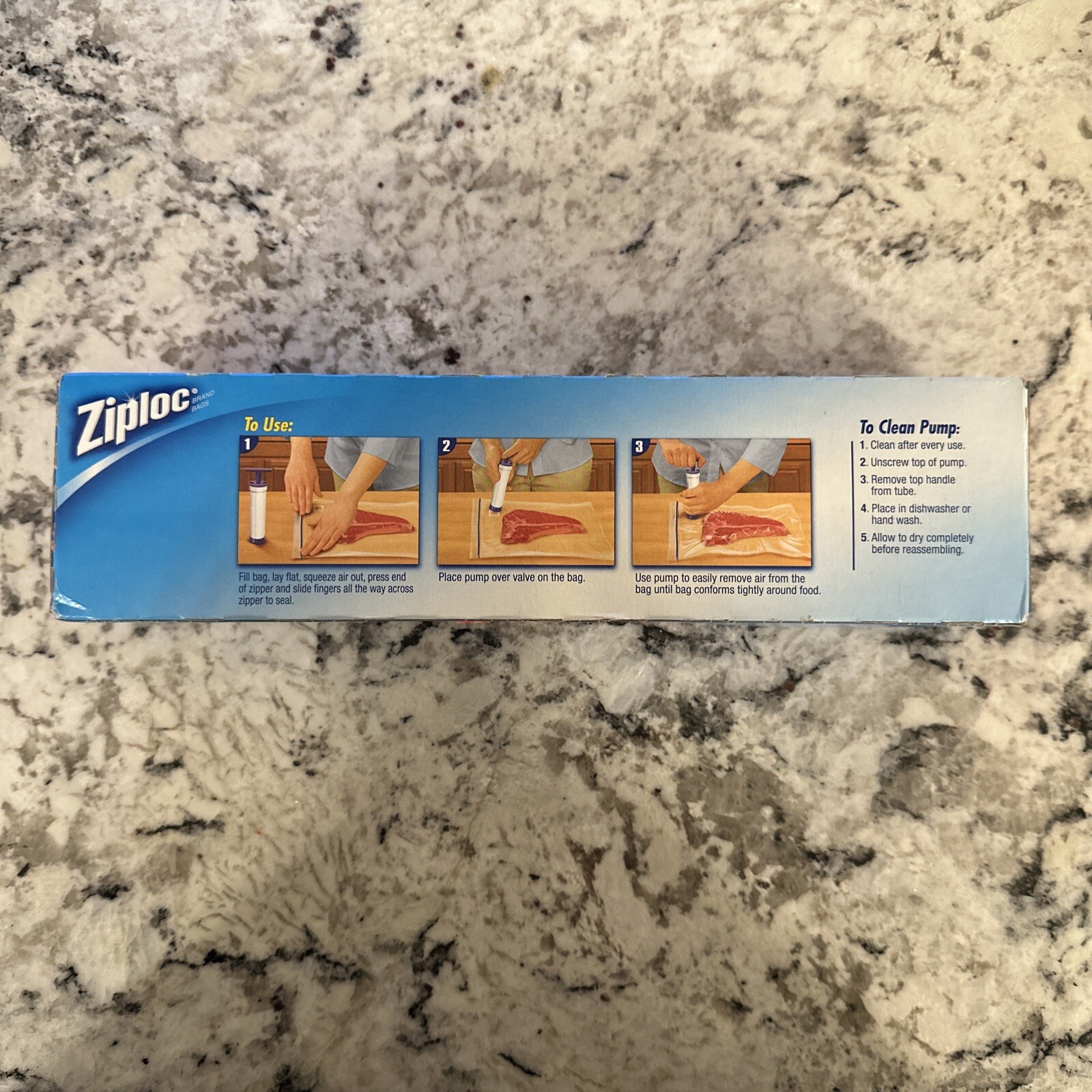 Ziploc Vacuum Bag Refills Gallon Size Freezer 8 Bags Brand New For Use