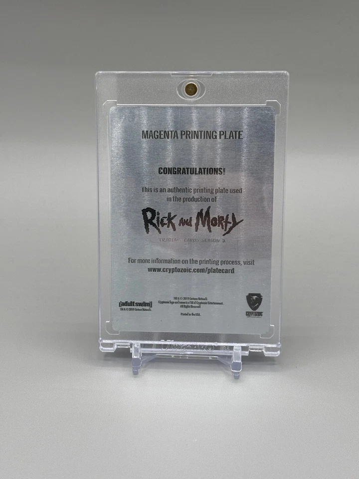 Cryptozoic Rick & Morty Season 2 CRS07 Inciting a Riot Magenta PRINTING PLATE 🔥 - Image 2 of 2