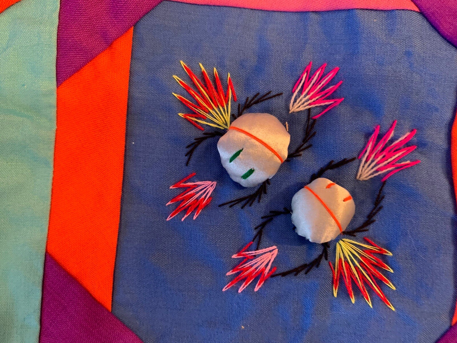 Panda Butterfly Frog Snake 3D Patchwork Handmade … - image 10