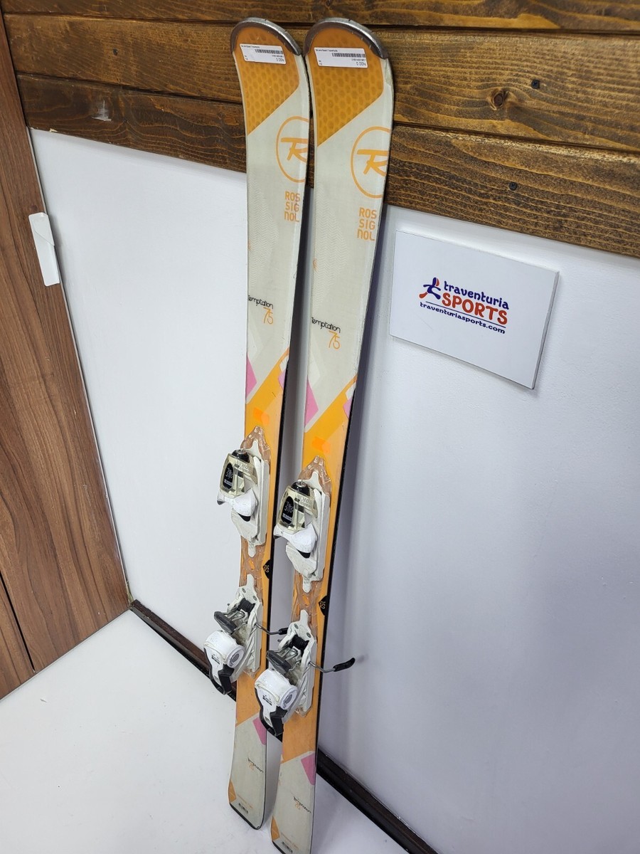 Rossignol temptation 75 （152cm）、ストック付き Rossignol Temptation 75 152cm Ski + Look 10 Bindings Winter