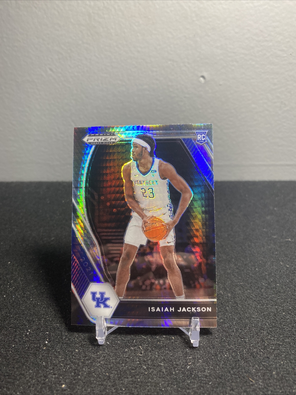 2021-22 Panini Prizm Draft Picks Hyper Prizm Isaiah Jackson #16 Rookie RC