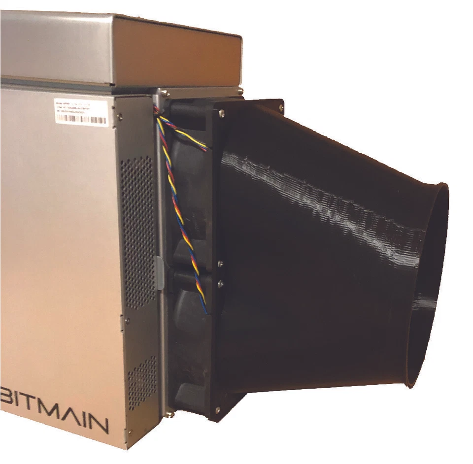 Four (4) AntMiner Shrouds to 6 Inch duct Two Fan models S19j Pro DR5 S19 more - Image 3 of 4