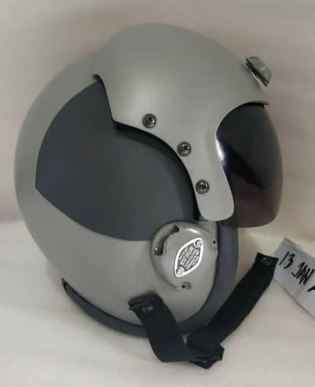 HGU 33 STYLE GREY FLIGHT HELMET / AVIATOR FIGHTER PILOT