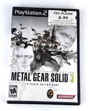 Metal Gear Solid 3 (Sony PlayStation 2, 2006) PS2 W Manual - Tested