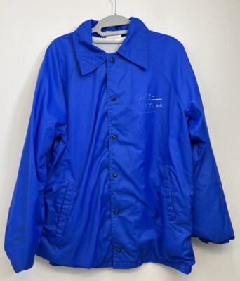 Win Wear Herren Vintage USA Coach Jacke Blau Medium Brustumfang 46 Inch