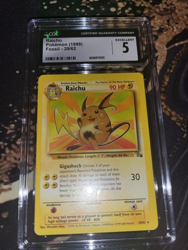 Raichu (Unlimited) graded CGC 5 for sale on eBay