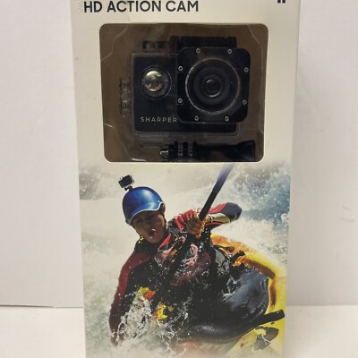 Sharper Image HD 720p Action Cam SVC898BK New Camera Portable Waterproof 8gb 