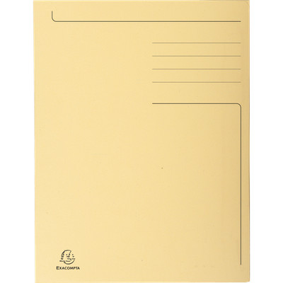 Exacompta 50x Aktenmappe + Index 3 Klappen, 280g 24x32cm A4 große Farbauswahl