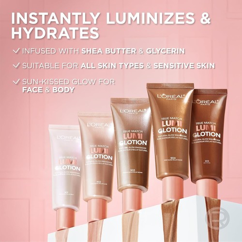 Loreal True Match Lumi Glotion, Natural Glow Enhancer 901/902/903/904 Brand New - Picture 6 of 14