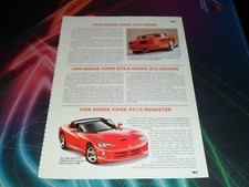 Original 1999 Dodge Viper Gts Coupe Gts-r Coupe Gt2 Edition Rt10 R Write-up