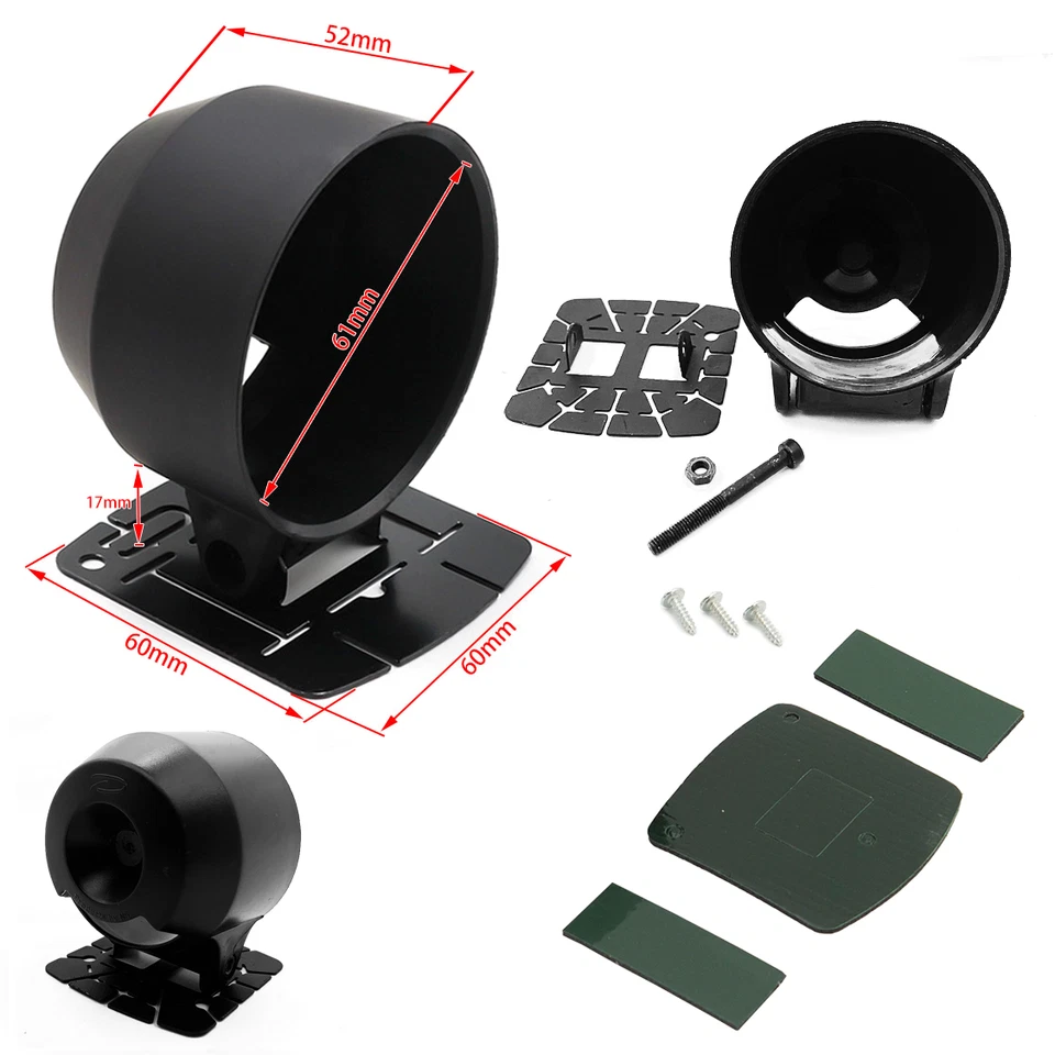 Soporte inclinable universal de montaje en cápsula calibre negro 60 mm 2,36" pulgadas - ENVÍO RÁPIDO A EE. UU. Foto 2 de 2