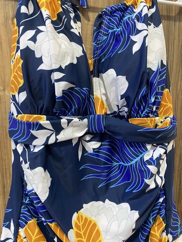 ❤️XXL❤️ Smismivo Women's Tummy Control Swimwear Halter One Piece - Picture 8 of 9