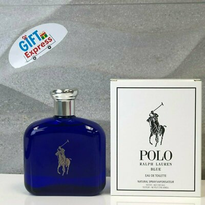 #ad #ad Ralph Lauren POLO BLUE EAU DE TOILETTE 4.2oz Natural Spray in TSTR BOX $47.99