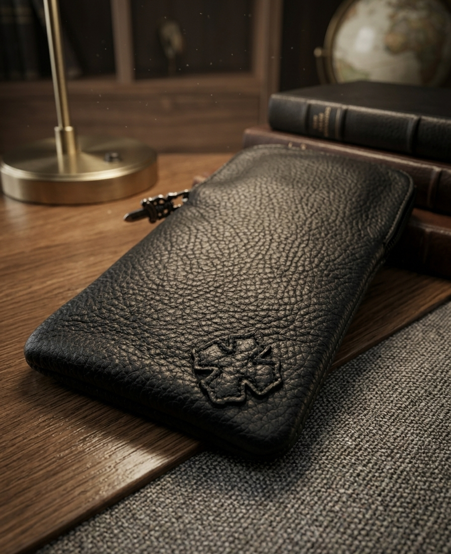Chrome Hearts Eyeglasses Leather Pouch Chrome Hearts Sunglasses